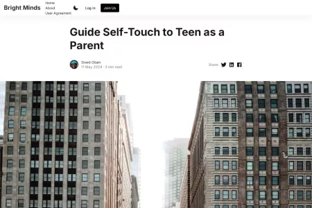 Screenshot of Guide Self-Touch to Teen as a Parent