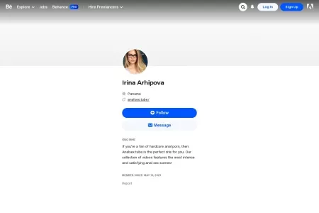 Screenshot of Behance