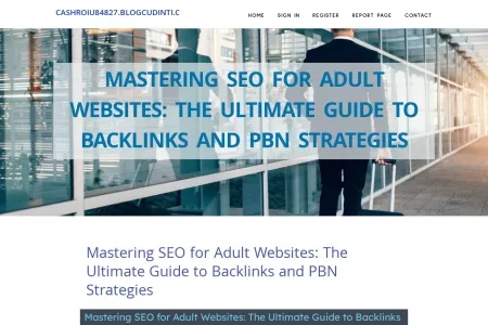 Screenshot of Mastering SEO for Adult Websites: The Ultimate Guide to Backlinks and PBN Strategies