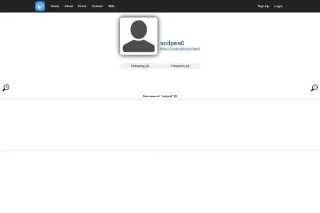 Screenshot of Dermandar User Profile - Grid