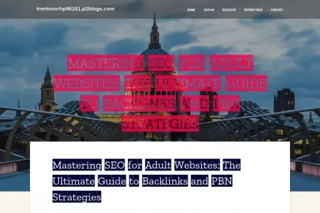 Screenshot of Mastering SEO for Adult Websites: The Ultimate Guide to Backlinks and PBN Strategies