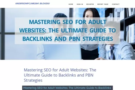 Screenshot of Mastering SEO for Adult Websites: The Ultimate Guide to Backlinks and PBN Strategies