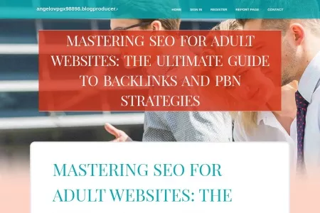 Screenshot of Mastering SEO for Adult Websites: The Ultimate Guide to Backlinks and PBN Strategies