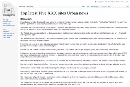 Screenshot of Top latest Five XXX sites Urban news