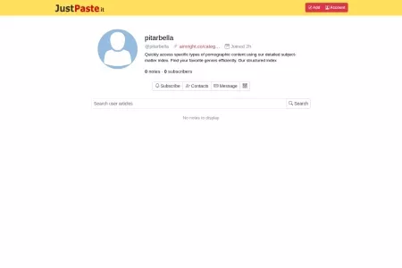 Screenshot of pitarbella - JustPaste.it - Share Text & Images the Easy Way