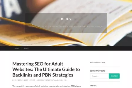 Screenshot of Mastering SEO for Adult Websites: The Ultimate Guide to Backlinks and PBN Strategies