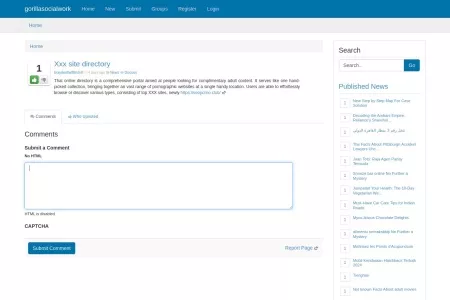 Screenshot of Xxx site directory