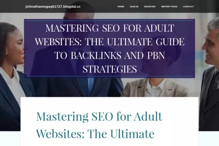 Screenshot of Mastering SEO for Adult Websites: The Ultimate Guide to Backlinks and PBN Strategies