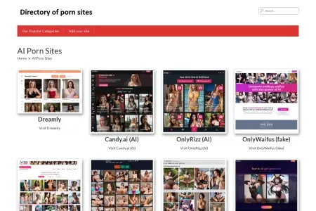 Screenshot of AI Porn Sites – The Best Porn Sites List