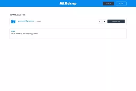 Screenshot of MixDrop - Download permen4d.pro