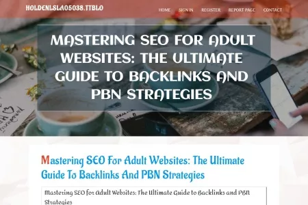 Screenshot of Mastering SEO for Adult Websites: The Ultimate Guide to Backlinks and PBN Strategies