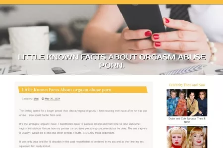 Screenshot of Little Known Facts About orgasm abuse porn.