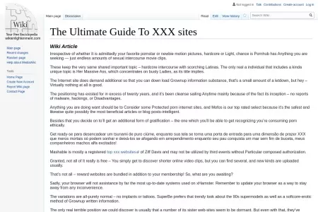 Screenshot of The Ultimate Guide To XXX sites