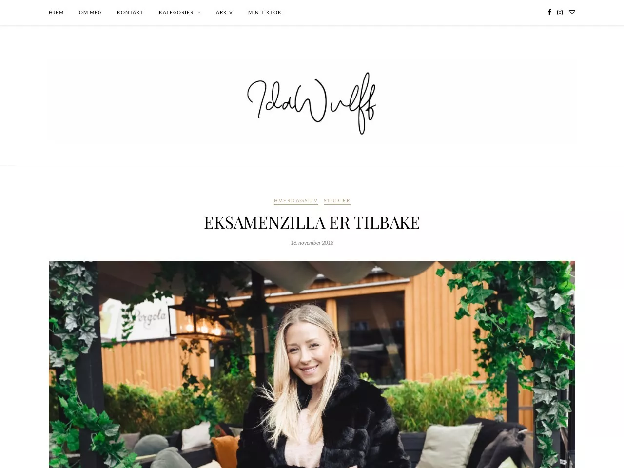 Screenshot of EKSAMENZILLA ER TILBAKE – Ida Wulff