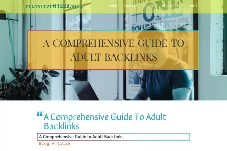 Screenshot of A Comprehensive Guide to Adult Backlinks