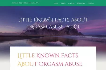 Screenshot of Little Known Facts About orgasm abuse porn.