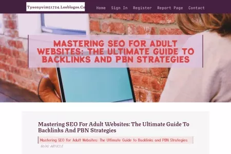 Screenshot of Mastering SEO for Adult Websites: The Ultimate Guide to Backlinks and PBN Strategies