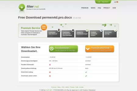 Screenshot of Filer.net