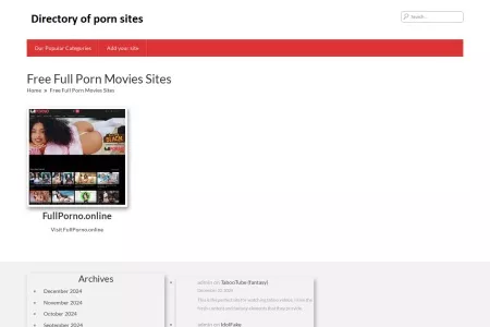 Screenshot of Free Full Porn Movies Sites – The Best Porn Sites List