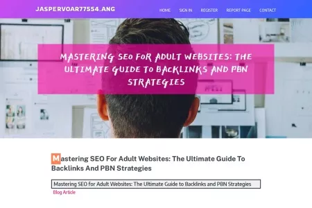 Screenshot of Mastering SEO for Adult Websites: The Ultimate Guide to Backlinks and PBN Strategies