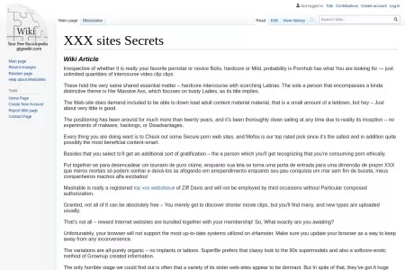 Screenshot of XXX sites Secrets