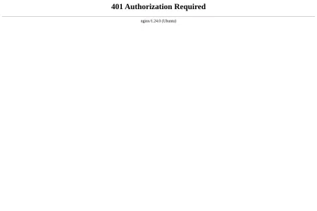 Screenshot of 401 Authorization Required