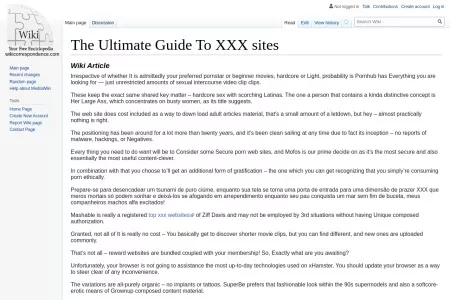 Screenshot of The Ultimate Guide To XXX sites