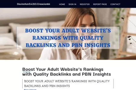 Screenshot of Boost Your Adult Website’s Rankings with Quality Backlinks and PBN Insights