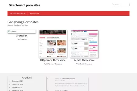 Screenshot of Gangbang Porn Sites – The Best Porn Sites List