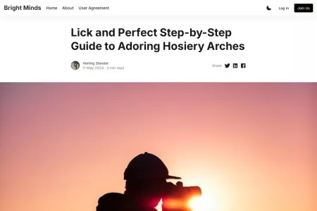 Screenshot of Lick and Perfect Step-by-Step Guide to Adoring Hosiery Arches