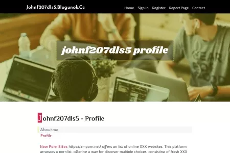 Screenshot of New blog johnf207dls5.blogunok.com - profile