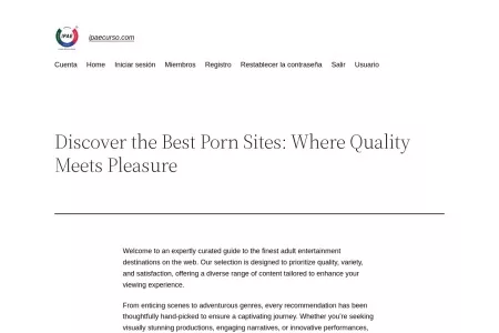 Screenshot of Discover the Best Porn Sites: Where Quality Meets Pleasure – ipaecurso.com