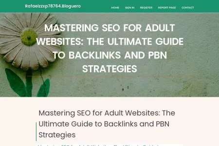 Screenshot of Mastering SEO for Adult Websites: The Ultimate Guide to Backlinks and PBN Strategies