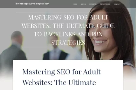 Screenshot of Mastering SEO for Adult Websites: The Ultimate Guide to Backlinks and PBN Strategies