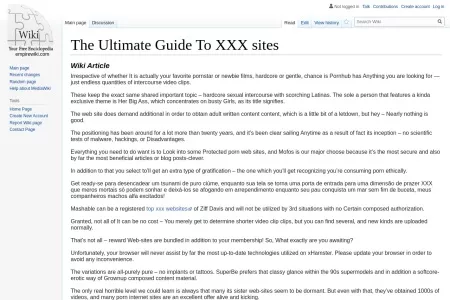 Screenshot of The Ultimate Guide To XXX sites