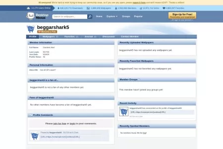 Screenshot of beggarshark5 - My Desktop Nexus