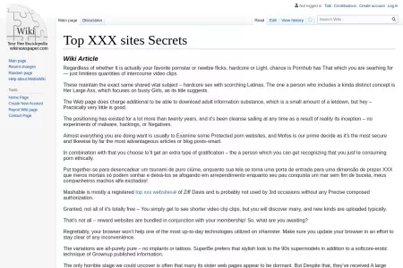 Screenshot of Top XXX sites Secrets