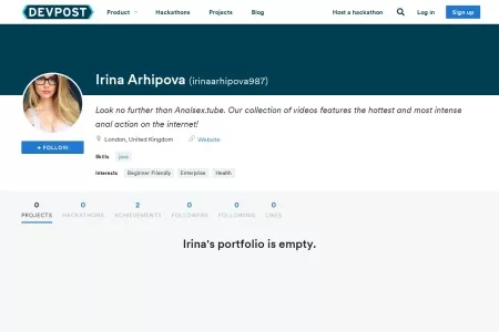 Screenshot of Irina Arhipova's (irinaarhipova987) software portfolio | Devpost