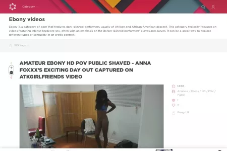 Screenshot of Ebony Porn: The Best Black XXX Content Awaits You!