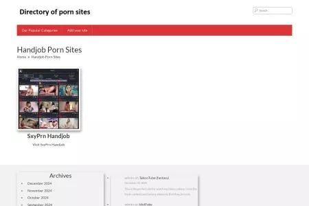 Screenshot of Handjob Porn Sites – The Best Porn Sites List