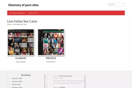 Screenshot of Live Indian Sex Cams – The Best Porn Sites List