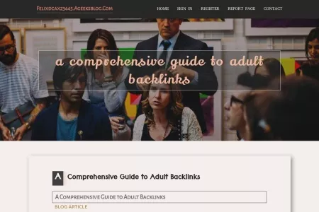 Screenshot of A Comprehensive Guide to Adult Backlinks