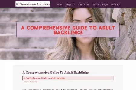 Screenshot of A Comprehensive Guide to Adult Backlinks