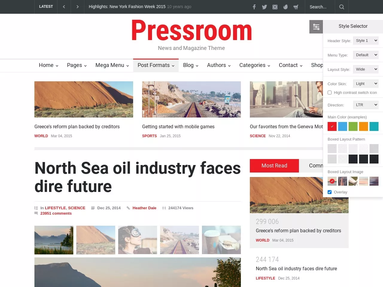 Screenshot of North Sea oil industry faces dire future – Pressroom