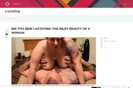 Screenshot of Lactating