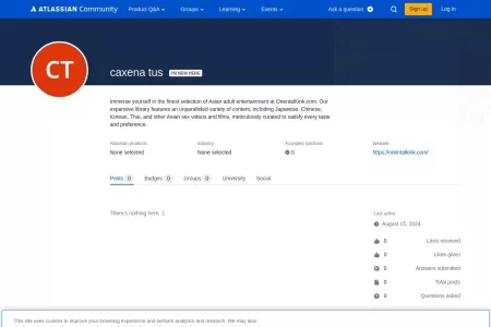 Screenshot of About caxena tus - Atlassian Community