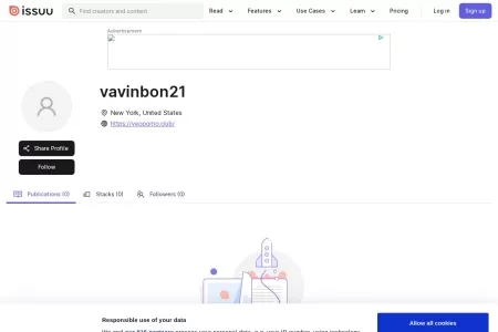 Screenshot of vavinbon21 Publisher Publications - Issuu