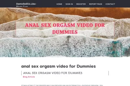 Screenshot of anal sex orgasm video for Dummies