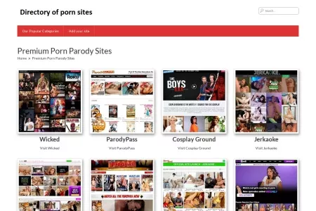 Screenshot of Premium Porn Parody Sites – The Best Porn Sites List