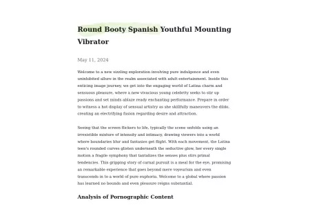 Screenshot of Round Booty Spanish Youthful Mounting Vibrator — hedgeriddle0